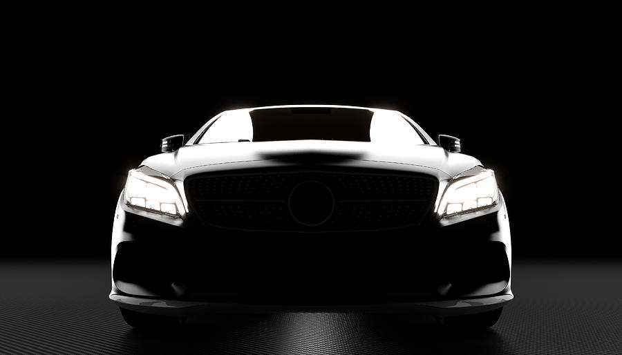 Luxury Car And Carbon Background Digital Art by Gualtiero Boffi