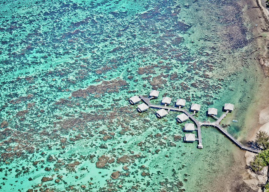 Luxury Hotel In Tahiti Lagoon Photograph by Laura Benvenuti Photography