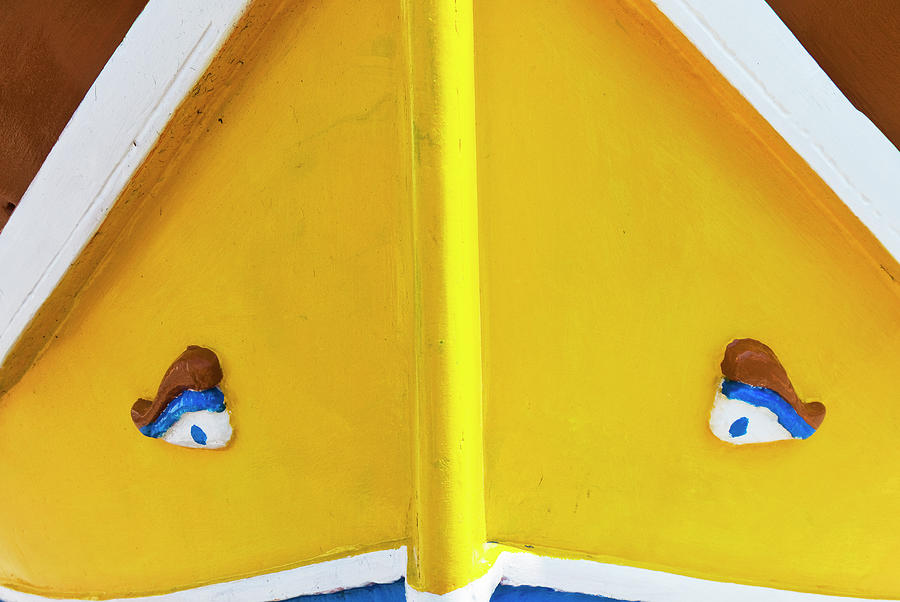 Luzzu Boat Detail, With Eyes Of Osiris Photograph by Nico Tondini
