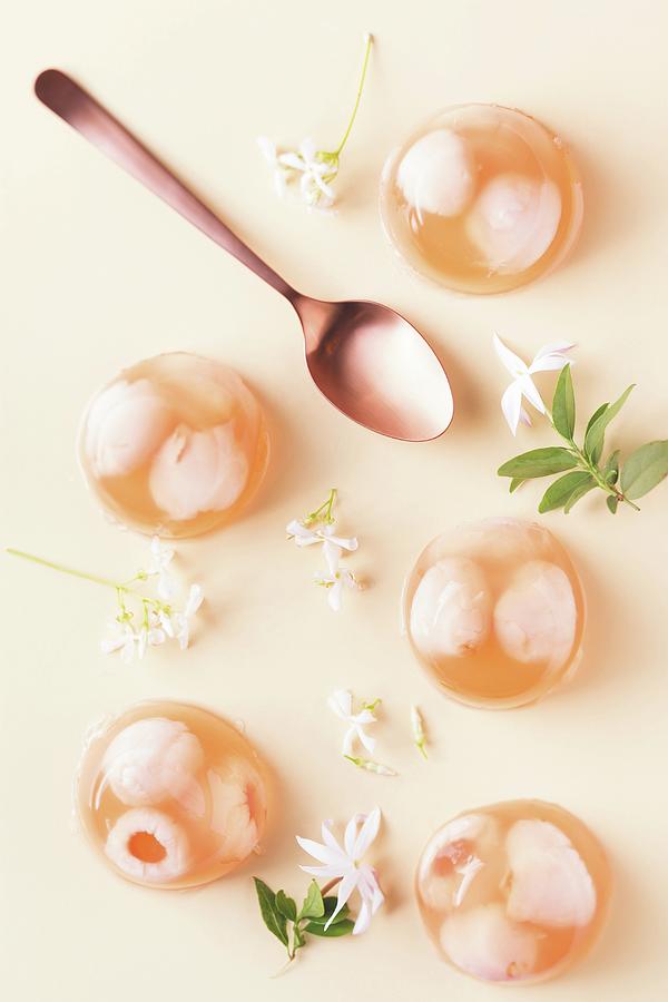 Lychee, Jasmine And Sparkling Wine Jelly Photograph by Great Stock!