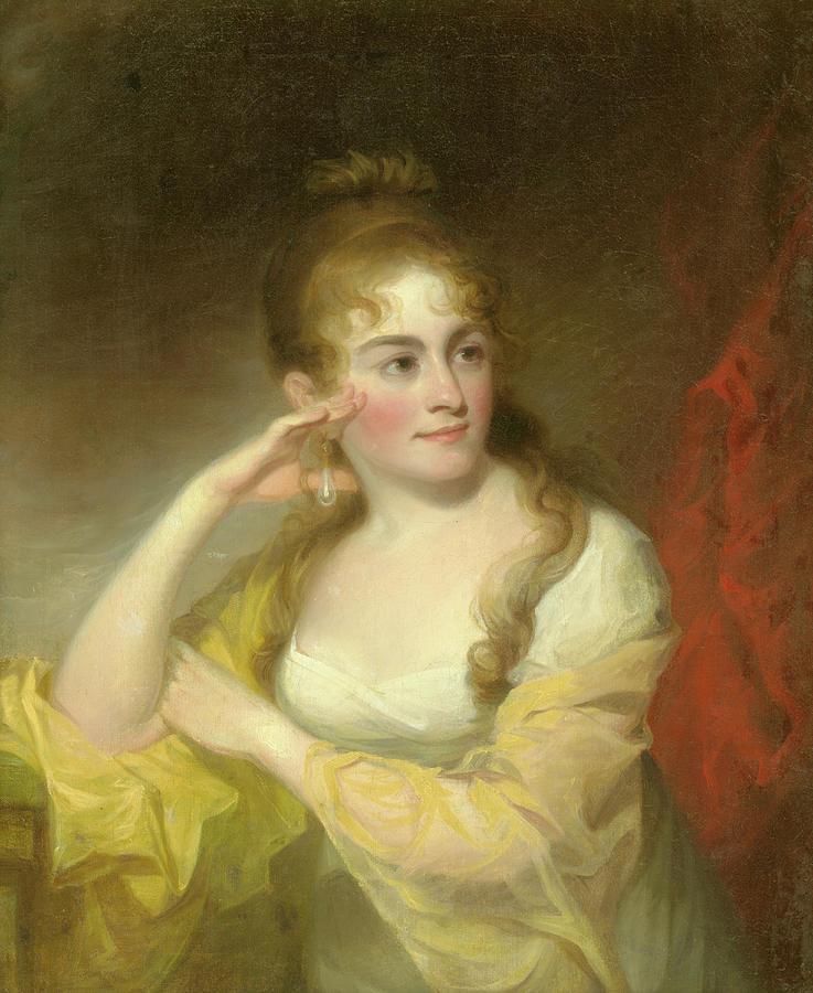 Portrait of Lydia Leaming, 1806 Painting by Thomas Sully
