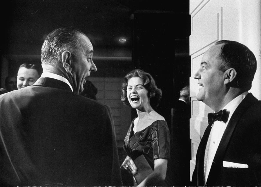 Lyndon Johnson Photograph - Lyndon B. Johnson;Hubert H. Humphrey by Ed Clark