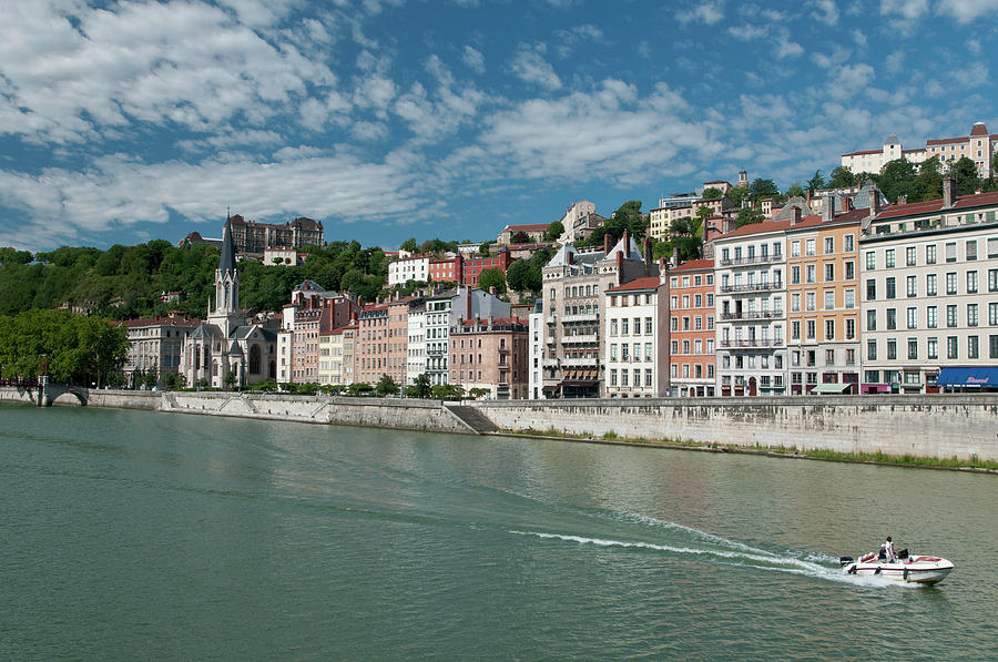 Lyon At The Banks Of Saône Photograph by Ixefra