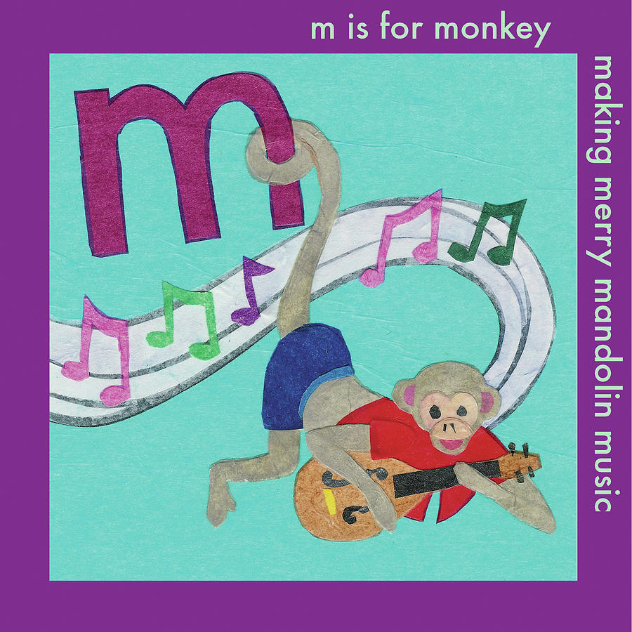 Monkey Painting - M Is For Monkey by Kim Jacobs