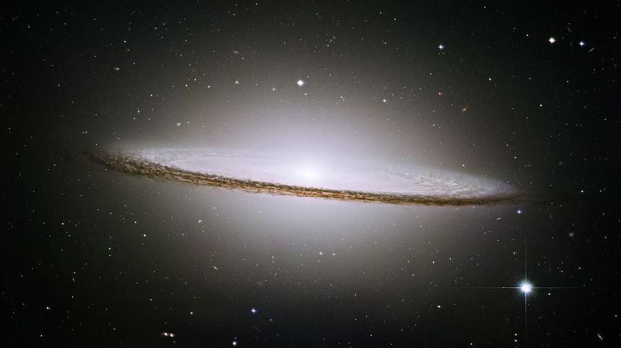 M104 ngc4594 sombrero galaxy Painting by Celestial Images