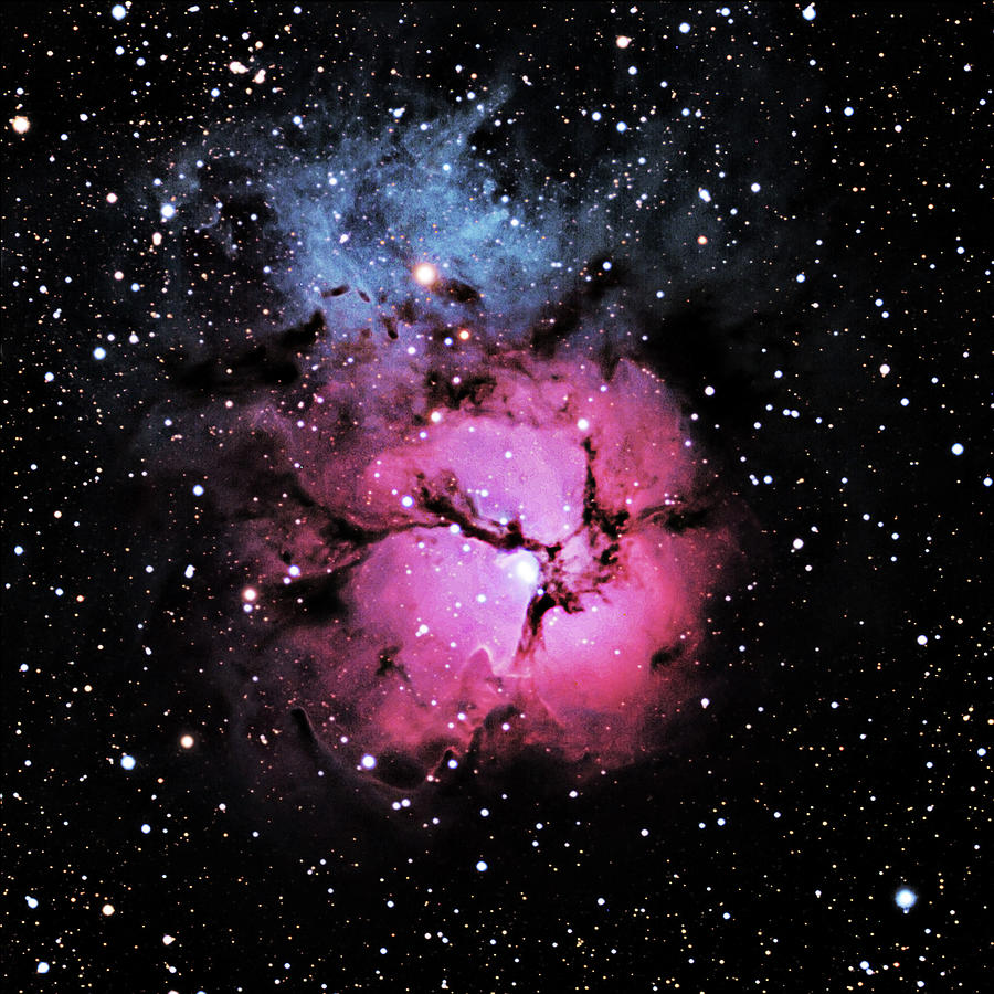 M20, The Trifid Nebula Photograph by A. V. Ley