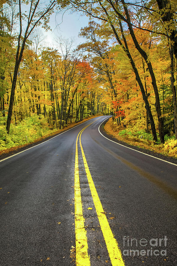 US 41 Keweenaw Michigan Autumn Colors Photograph by Norris Seward