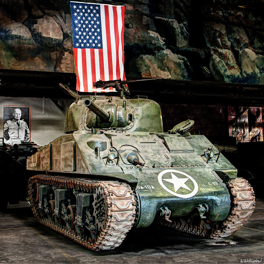  M4 Sherman Old Glory Photograph by Weston Westmoreland