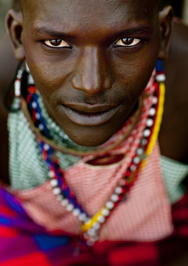 Maasai Man In Nkama Village In Kenya On Photograph by Eric Lafforgue