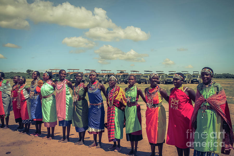Maasai women Photograph by Cami Photo