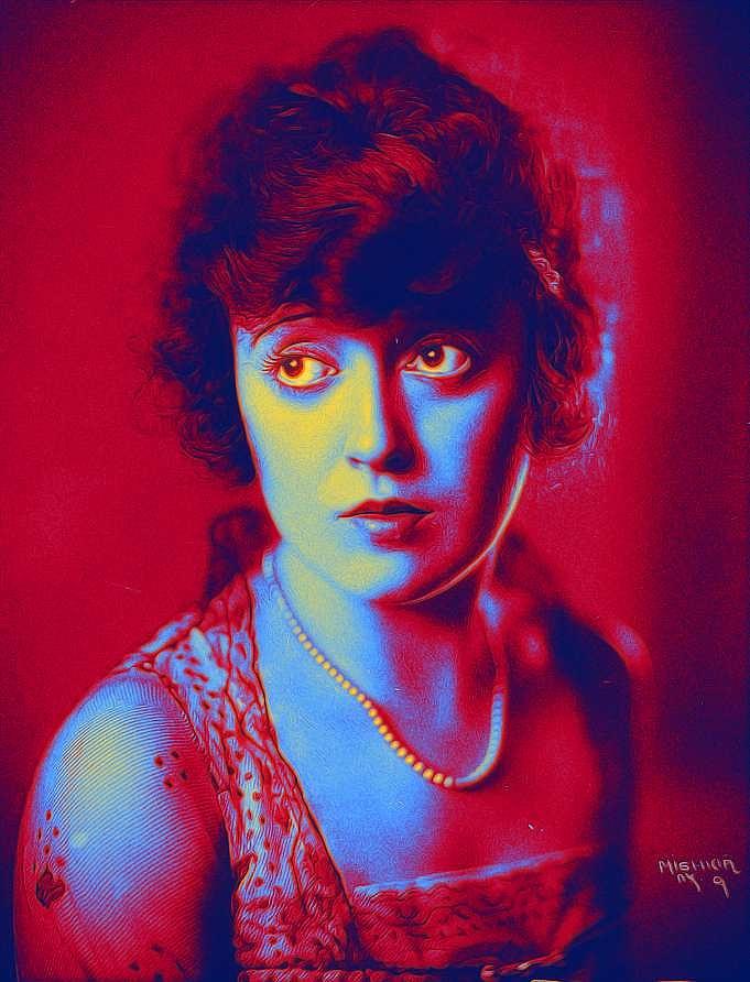 Mabel Normand 1892   1930  Was An American Silent Film Actress, Screenwriter, Director And Producer Painting