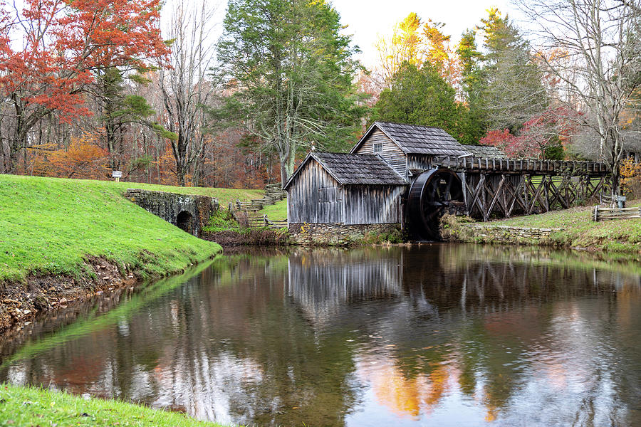 Mabry Mill Reflection Photograph by Carol Ward - Fine Art America