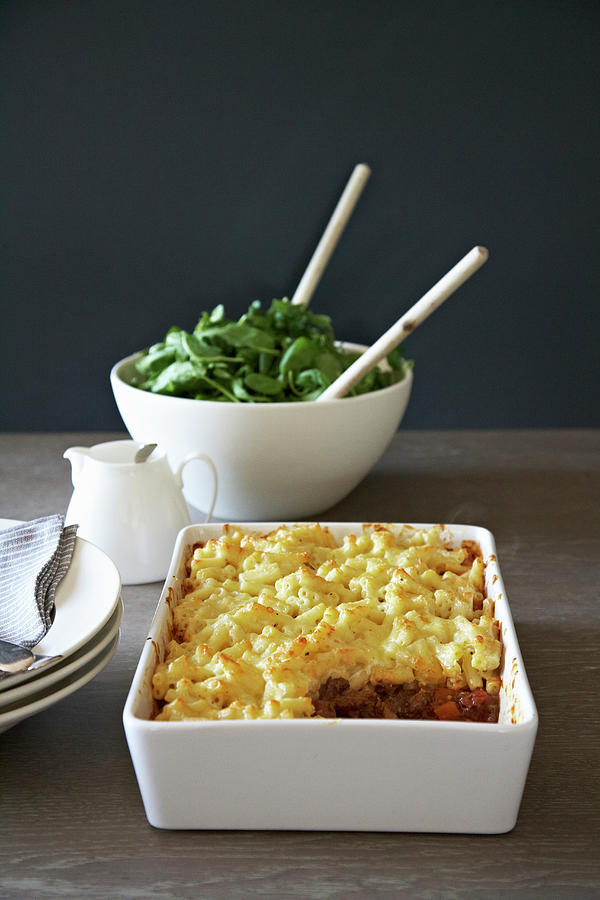 Mac And Cheese With Minced Beef Photograph by Charlotte Murphy