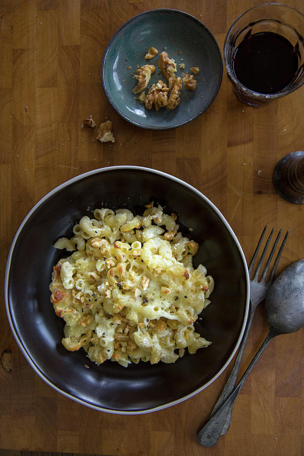 Mac And Cheese With Walnut Photograph by Patricia Miceli