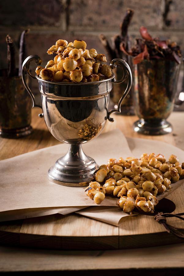 Macadamia Nut Caramel With Ground Black Pepper And Maldon Salt Photograph by Great Stock!
