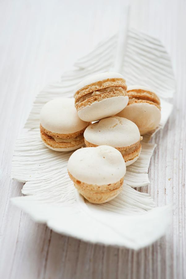Macaroons With Almond Cream Photograph by Manuela Rther