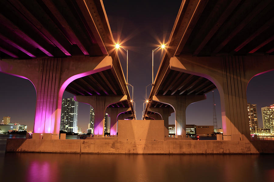 Macarthur Causeway, Miami, Florida Photograph by Jumper