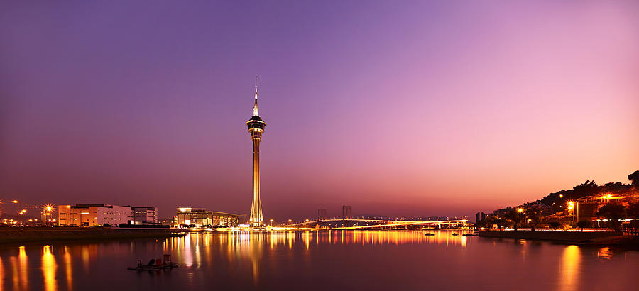 Macau Tower Sunset Photograph by Son Gallery - Wilson Lee