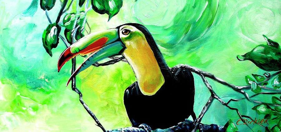 Bird Painting - Macaw by Cherie Roe Dirksen