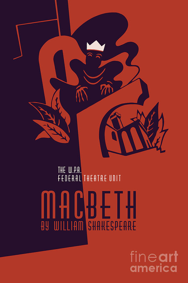 Macbeth William Shakespeare Drawing by Heidi De Leeuw
