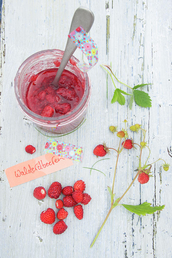 Macerated Wild Strawberry Jam Photograph by Martina Schindler