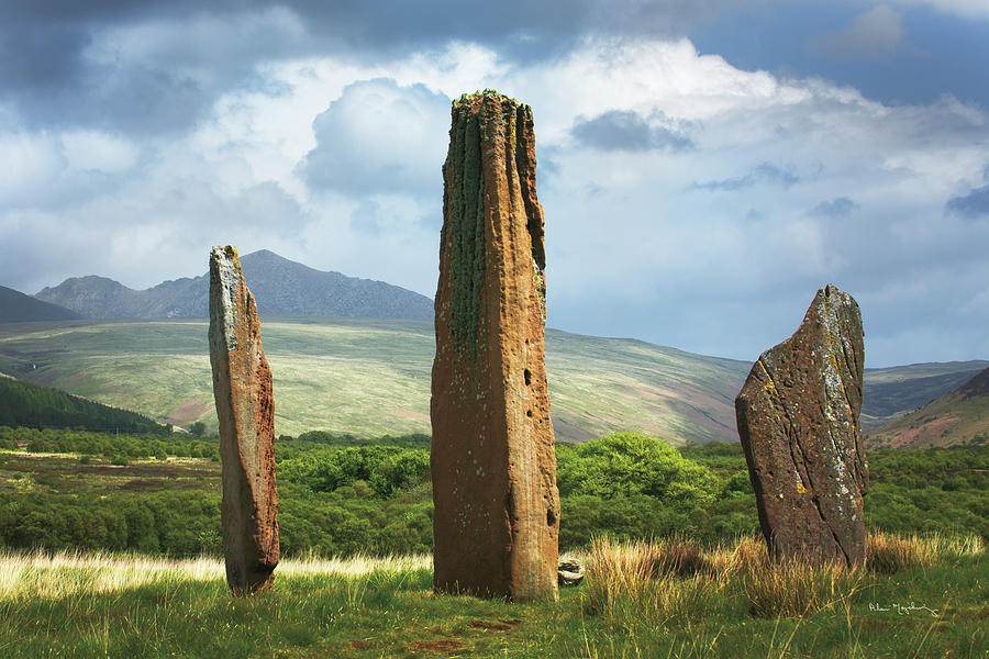 Mountain Photograph - Machrie Moor Standing Stones by Alan Majchrowicz