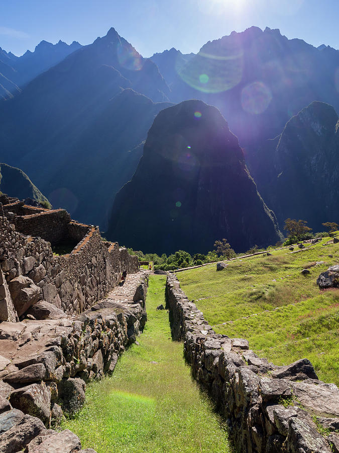 Machu Picchu At Sunrise Photograph by Brandon Rosenblum