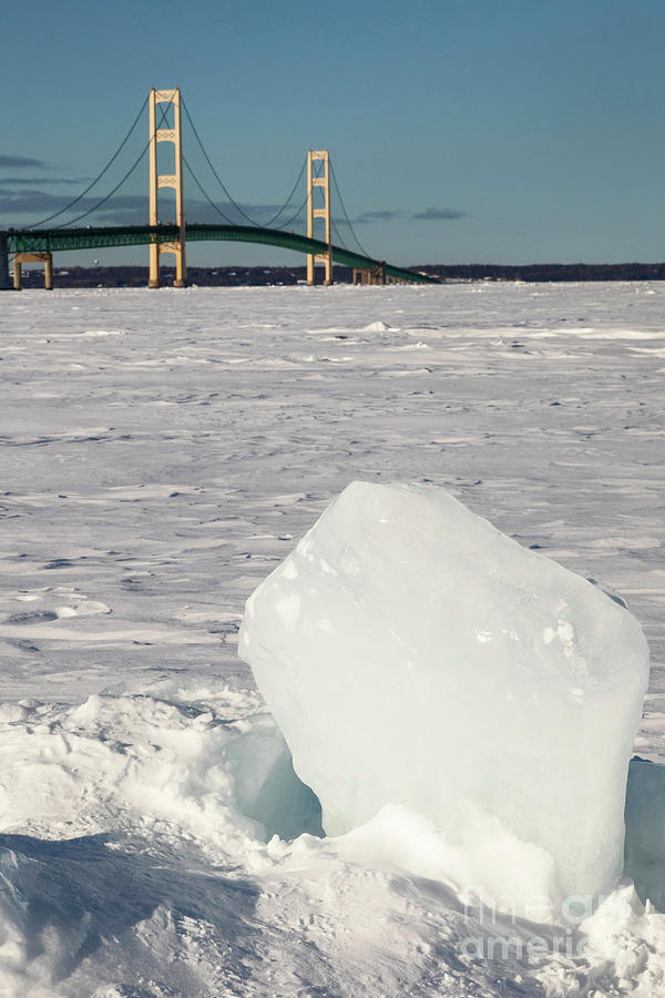 Mackinac Bridge Photograph by Jim West/science Photo Library