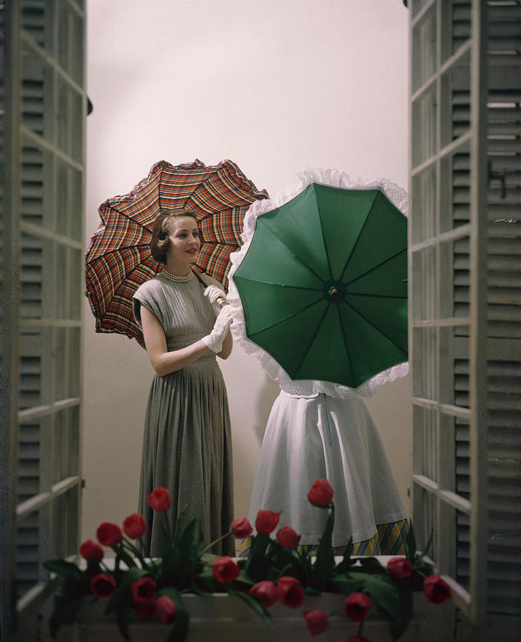 New York City Photograph - Macys Umbrellas by Nina Leen