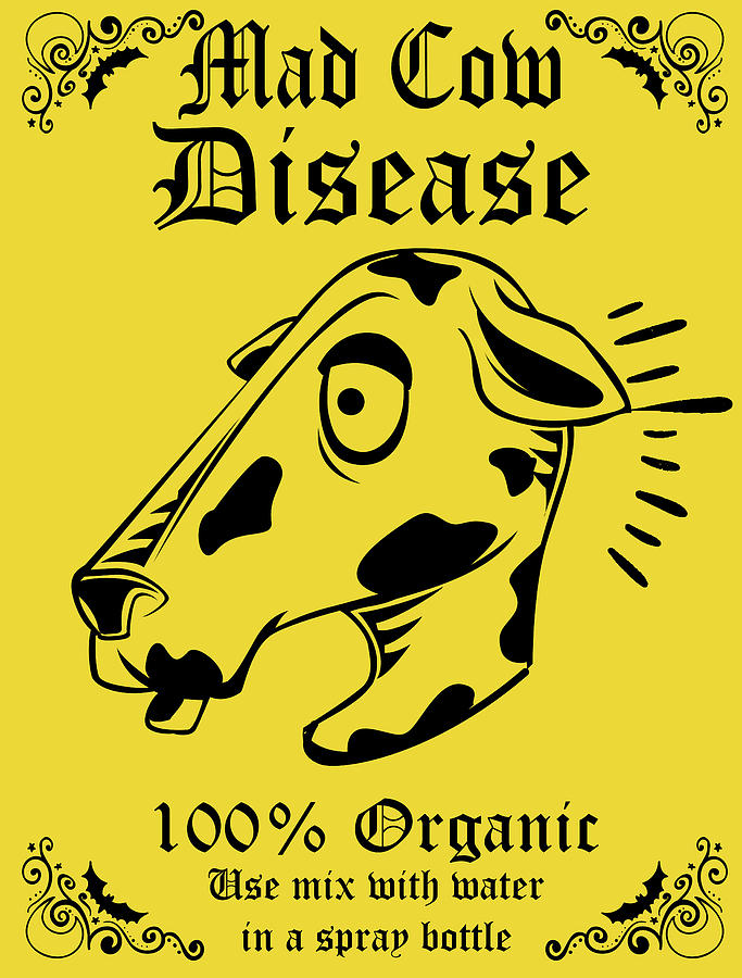 Mad Cow Disease Digital Art by Long Shot