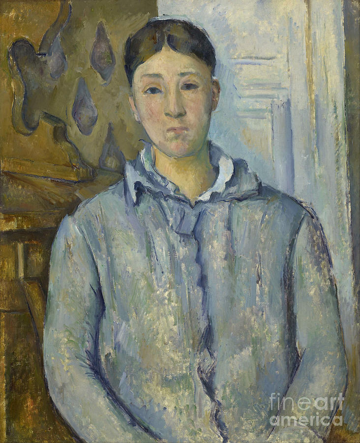 Madame Cézanne In Blue, 1890. Artist Drawing by Heritage Images