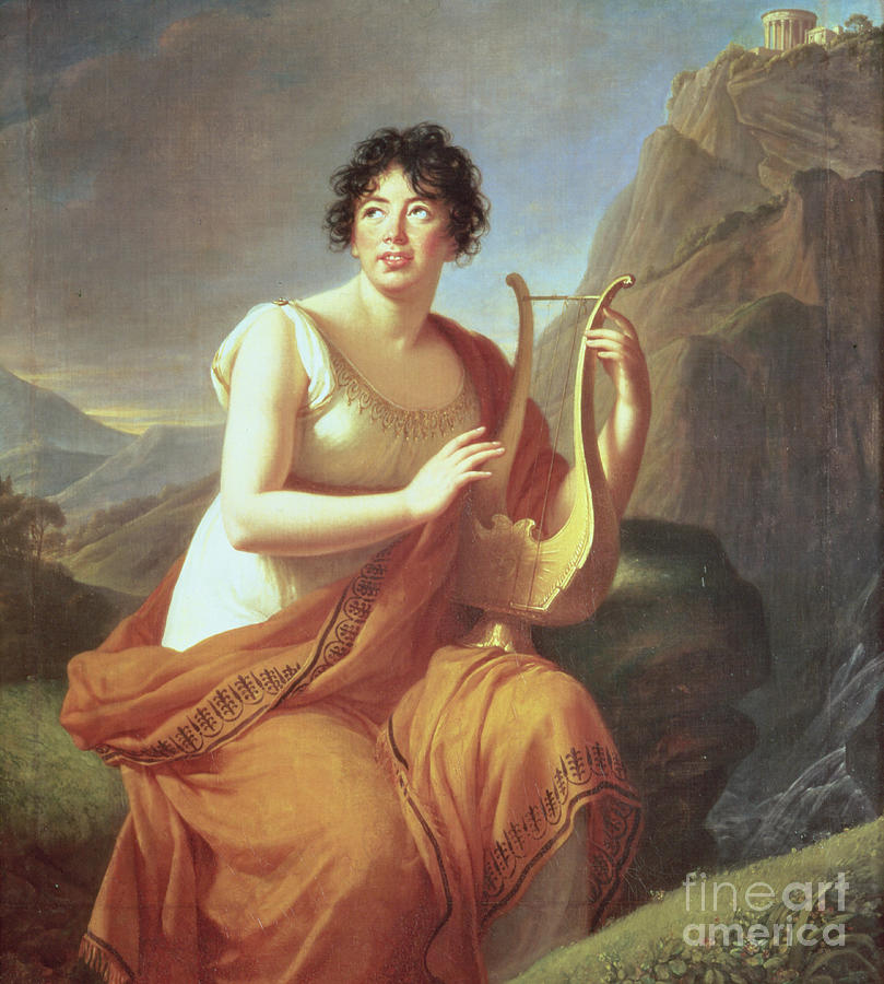 Madame De Stael As Corinne, 1809 Painting by Elisabeth Louise Vigee-Lebrun