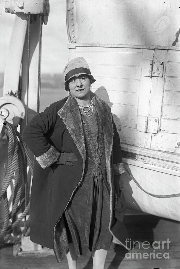 Madame Rubinstein After Arrival In City Photograph by Bettmann