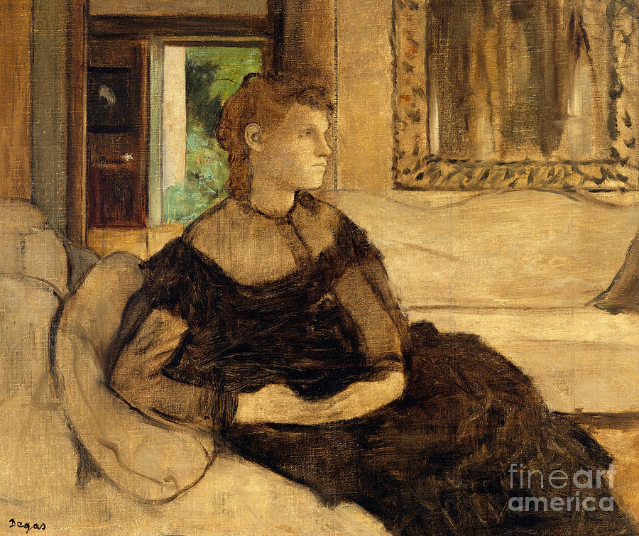 Madame Theodore Gobillard, 1869  Painting by Edgar Degas