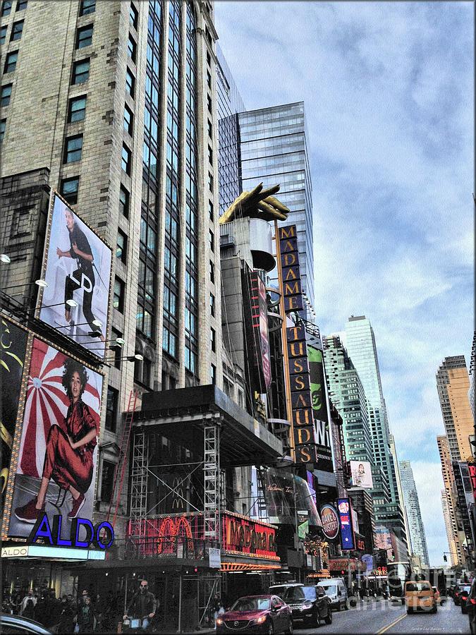 Madame Tussauds NYC Street Painting Photograph by Sandra Huston