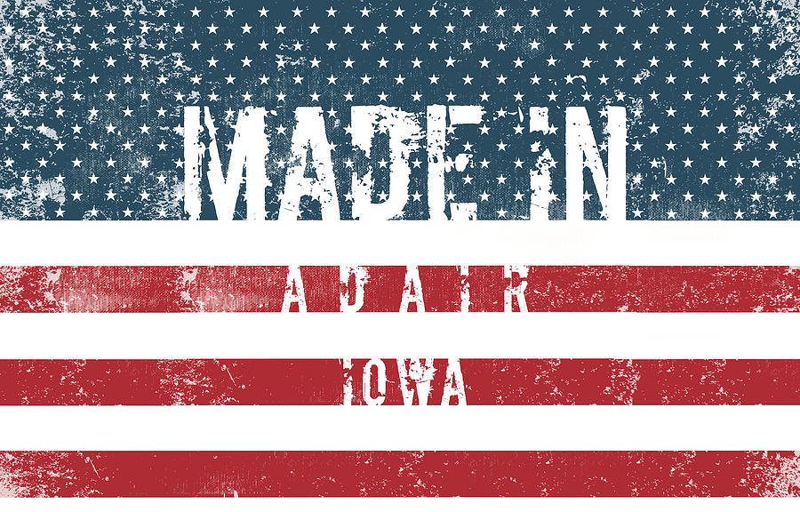 Made in Adair, Iowa #Adair #Iowa Digital Art by TintoDesigns