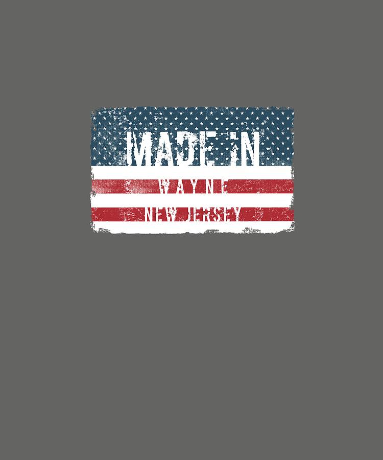 Made in Wayne, New Jersey Digital Art by TintoDesigns