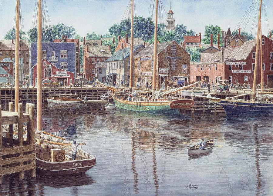 Boat Painting - Madeleine Charles by Stanton Manolakas