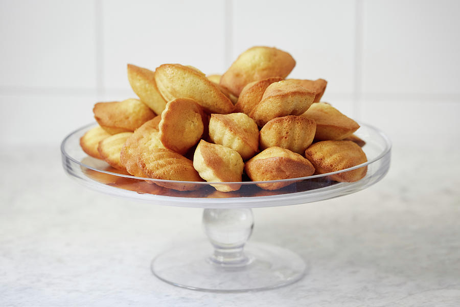 Madelines Stacked On A Cake Stand Photograph by Steven Joyce