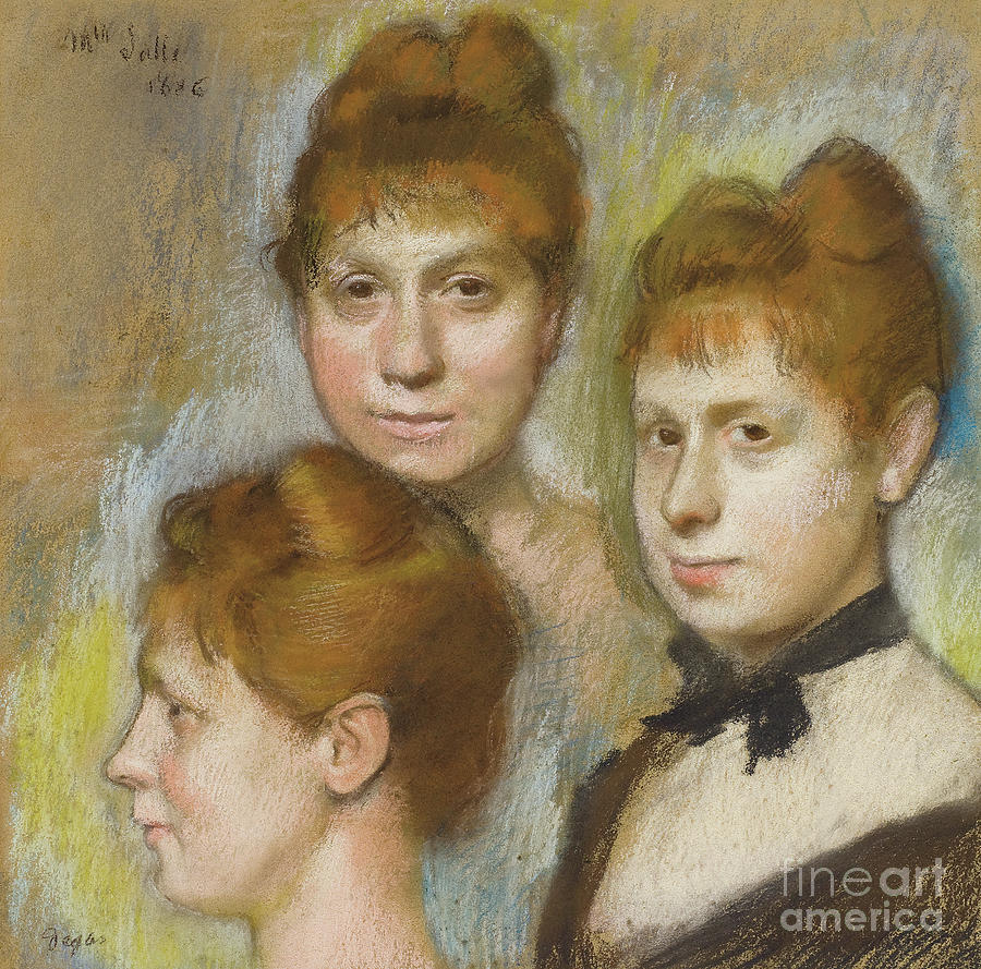 Mademoiselle Salle, 1886  Pastel by Edgar Degas