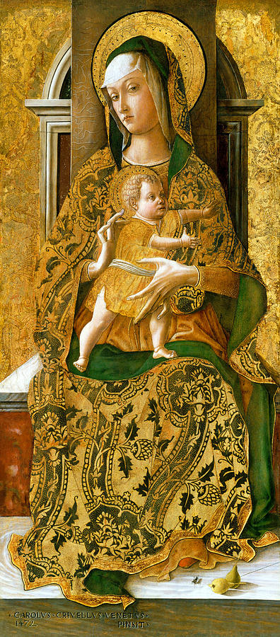 Madonna And Baby Jesus In 1470 Photograph