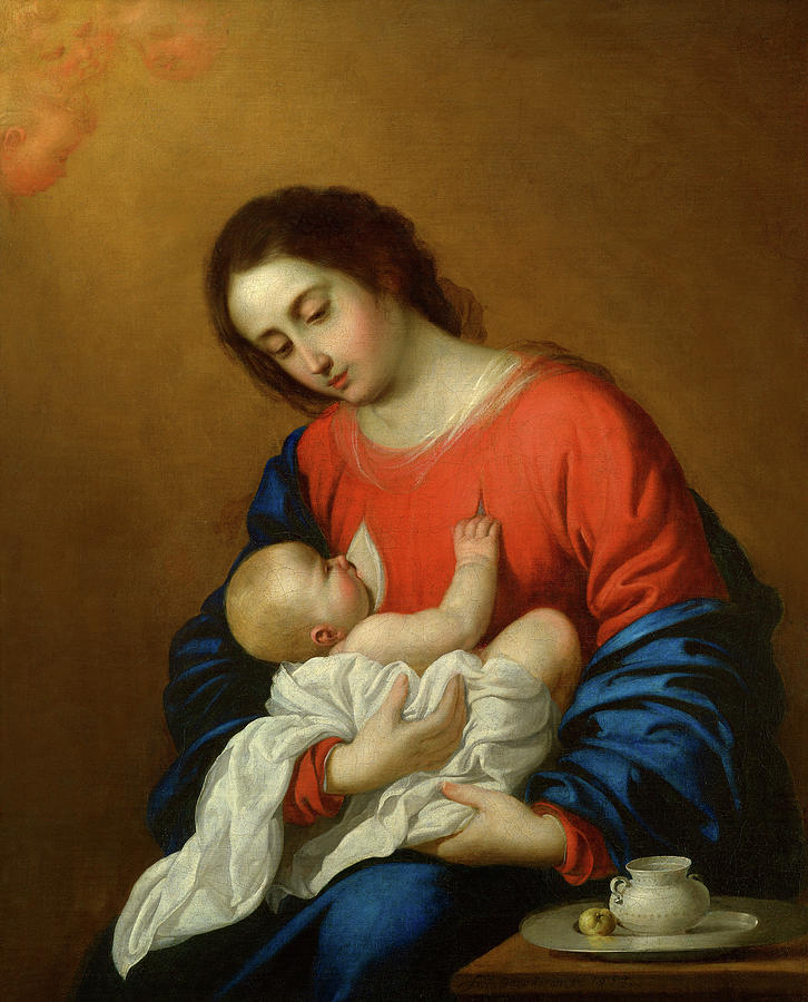 Francisco De Zurbaran Painting - Madonna And Child, 1658 by Francisco de Zurbaran Francisco De Zurbaran Painting - Madonna And Child, 1658 by Francisco de Zurbaran