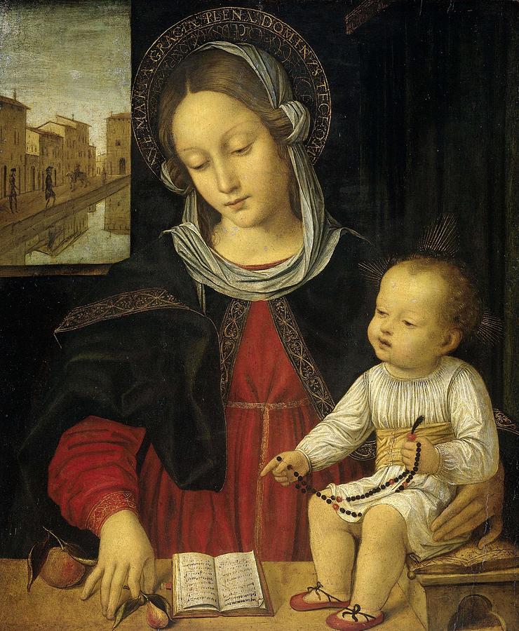 Madonna and Child. Painting by Borgognone
