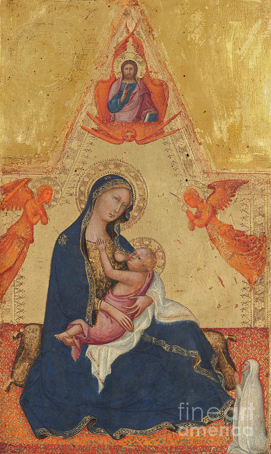 Madonna And Child, Circa 1415 Tempera On Panel Painting by Vittore Carpaccio