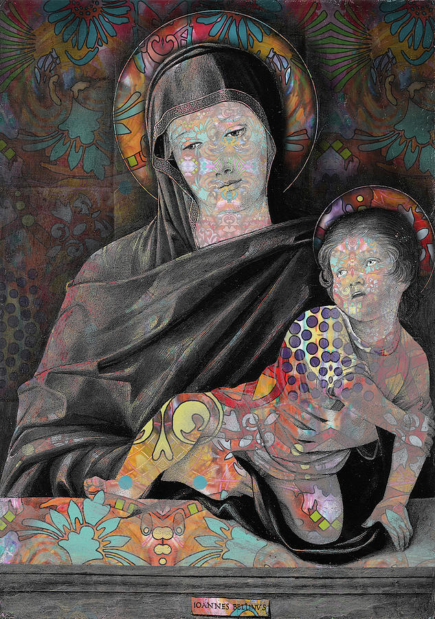 Jesus Christ Mixed Media - Madonna And Child by Dean Russo