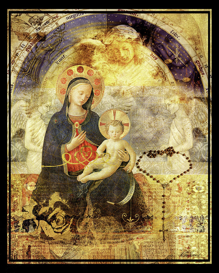 Madonna and Child Mixed Media by Diana Haronis