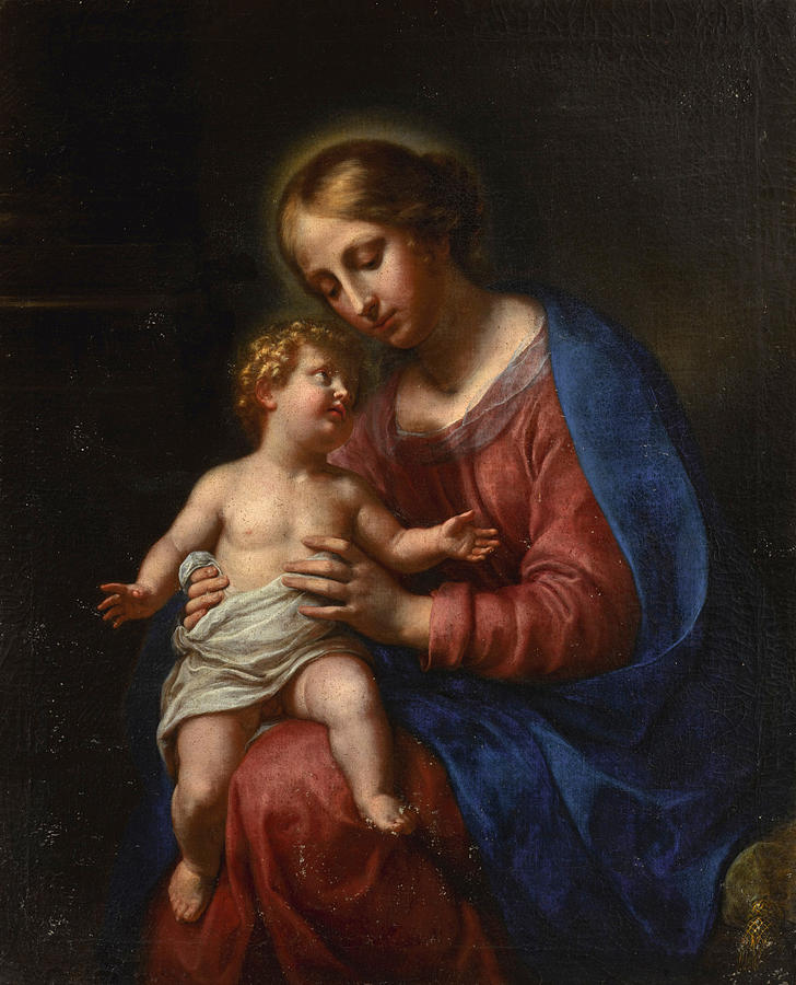 Madonna and Child Painting by Onorio Marinari