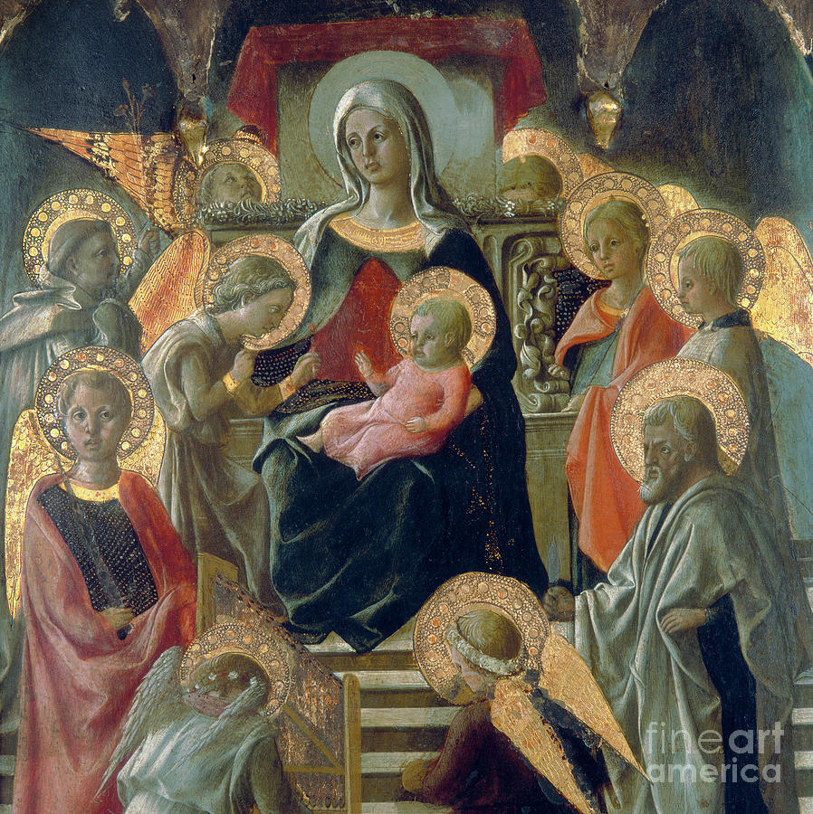 Madonna and Child with Saints Painting by Filippo Lippi