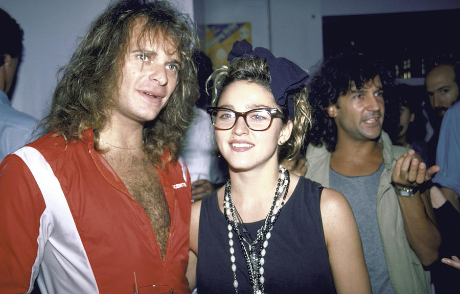 1980-1989 Photograph - Madonna and David Lee Roth by Dmi