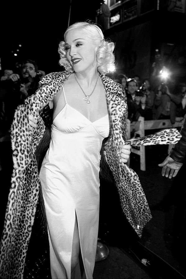 Madonna Photograph - Madonna Arrives For Her Pajama Party At by New York Daily News Archive